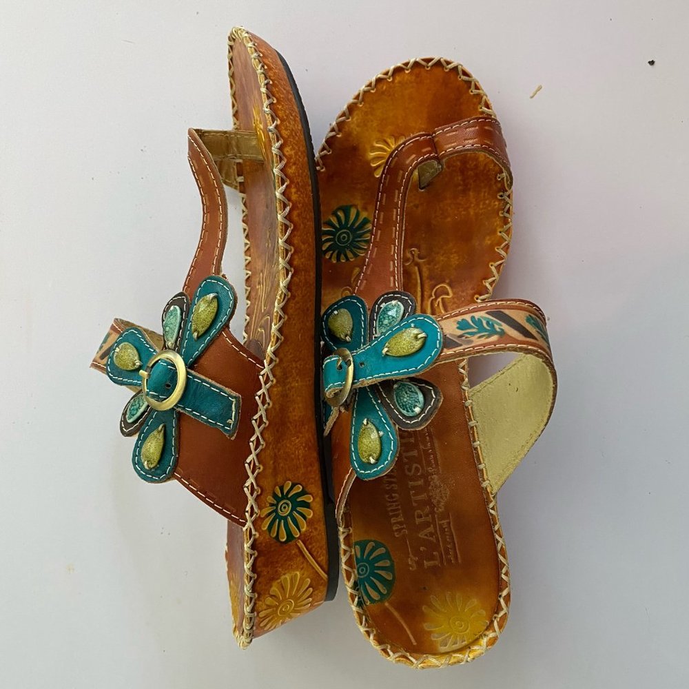 L'Artiste Spring Step Santori sandals size 39 (2 pair, one lightly used one new)
